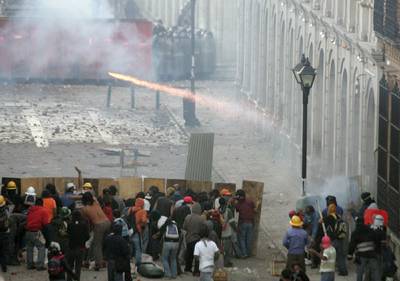 Choque y represión en Oaxaca