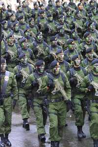 Más de mil efectivos del Ejército mexicano han tomado cursos en la escuela de entrenamiento estadunidense. En la gráfica, cadetes del Colegio Militar