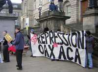 Protesta en Edimburgo, Escocia, el sábado pasado