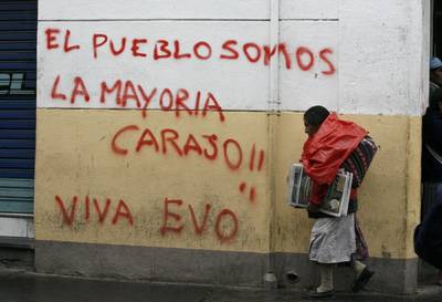 no al separatismo en bolivia