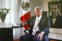 Imagen tomada del programa La verdad sea dicha, de Andrés Manuel López Obrador, el cual se transmite por Televisión Azteca