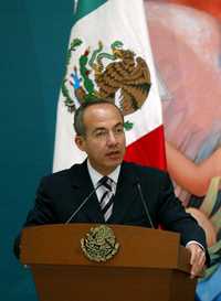 El presidente Felipe Calderón Hinojosa, en imagen del pasado 8 de marzo
