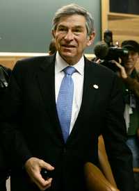 Foto: Paul Wolfowitz, presidente del Banco Mundial, a su llegada a una reunión del Fondo Monetario Internacional en Washington
