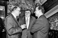 Foto: Alan Greenspan, Agustín Carstens y el presidente Felipe Calderón