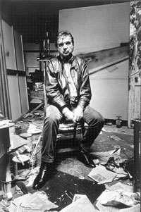 Francis Bacon sentado en su estudio, 1984