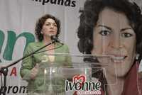 La candidata del PRI a la gubernatura, Ivonne Ortega