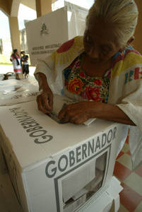 La priísta Ortega, con ventaja en la elección yucateca