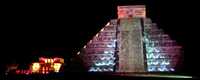 Espectáculo de luz y sonido que se ofrece en la zona arqueológica de Chichén Itzá