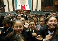 Con mucho entusiasmo se instaló el quinto Parlamento Infantil en San Lázaro