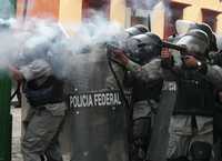 Intervención policial en la capital oaxaqueña