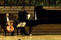 El maestro Yo-Yo Ma y la pianista Kathryn Stott, la noche del lunes