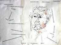 Alia Alexandra, de 83 años de edad, médica, en un dibujo del escritor británico John Berger
