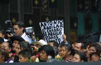 Aspecto del funeral del cantante zacatecano en la Basílica