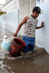 Las lluvias provocaron inundaciones en varias colonias y fraccionamientos del puerto de Veracruz