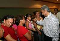 Andrés Manuel López Obrador, durante un encuentro con habitantes de Navolato, en el contexto de su gira de trabajo por municipios sinaloenses