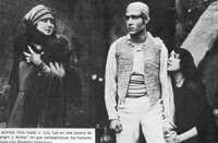 Fotograma de Sangre y arena (1920), en el que aparecen Nita Naldi y Rodolfo Valentino