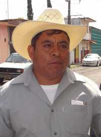 Isidro Tehuintle Pacheco, dirigente de la Organización Indígena Náhuatl de la Sierra de Zongolica (OINSZ)