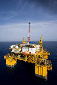 Plataforma petrolera de Anadarko Petroleum en el Golfo de México