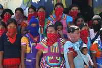 Durante la plenaria sobre los derechos de las mujeres, el pasado 28 de julio, en el caracol de La Realidad, en el contexto del segundo Encuentro de los pueblos zapatistas con los pueblos del mundo