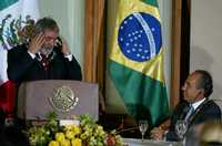 Discurso del presidente de Brasil, Luiz Inacio Lula da Silva, ante su homólogo mexicano, Felipe Calderón, en el Alcázar de Chapultepec