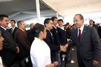 El presidente Felipe Calderón entregó becas a estudiantes del Conalep