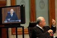 Aspecto de la sesión en la Corte en que se abordó de nuevo la ley Televisa