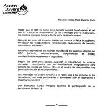 Facsímil del documento exhibido por el líder perredista Carlos Reyes Gámiz