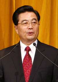 El presidente de China, Hu Jintao, durante su discurso ante los integrantes de la APEC, el pasado 6 de septiembre  Ap