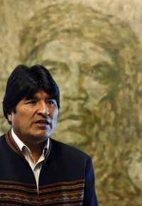El presidente boliviano, ayer en La Paz