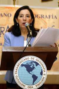 Patricia Galeana, ayer, durante la apertura del seminario en el Instituto Panamericano de Geografía e Historia