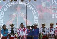 Discurso de huicholes durante el Encuentro de Pueblos Indígenas de América, en Vícam, Sonora