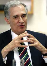 El ex director del Instituto de Investigaciones Jurídicas, Diego Valadés, en la entrevista