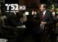 Fotograma tomado del video de la entrevista realizada en Telemundo a Vicente Fox
