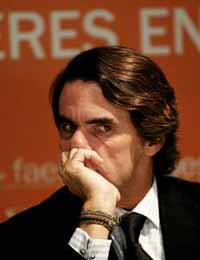 Aznar guarda silencio