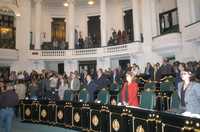 Aspecto de la sesión de la Asamblea Legislativa en la que se rindió homenaje al pintor mexicano Diego Rivera