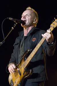 Sting, durante su actuación en la ciudad de México, el pasado noviembre