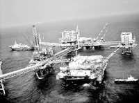 Plataformas petroleras en la Sonda de Campeche