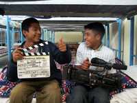 Adolescentes hondureños en la estación migratoria de Quetzaltenango, Guatemala, durante el rodaje