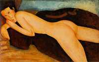 Retratos y desnudos componen, esencialmente, la creación estética del legendario artista italiano Amedeo Modigliani (1884-1920), quien vivió de manera "romántica y disoluta". En la imagen, su cuadro nu-couché