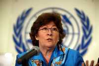 Louise Arbour, alta comisionada de Naciones Unidas para los Derechos Humanos