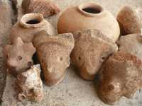 Algunas de las piezas encontradas en la zona de Malpica