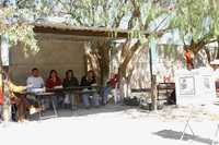 Casilla rural en el municipio de El Arenal, Hidalgo, donde se pudo constatar la poca afluencia de votantes a los comicios de ayer, cuando se eligió a los diputados que conformarán el nuevo Congreso local