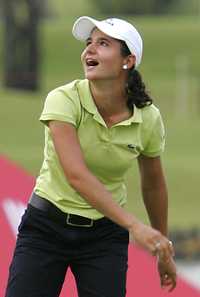 La golfista mexicana Lorena Ochoa, la mejor del mundo, consiguió su primer triunfo del año