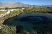 Imagen de archivo de la Laguna Azul en Cuatro Ciénegas, Coahuila, amenazada por el uso del agua para actividades agropecuarias