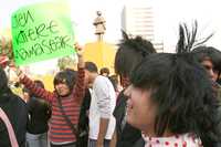 Protesta de emos en la ciudad de México el miércoles pasado
