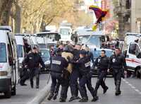 En París se desplegó un dispositivo de seguridad digno de la protección de un jefe de Estado