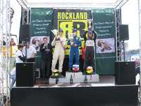 Ceremonia de premiación del Campeonato Suizo de la Fórmula Renault 2000, ayer en Alemania