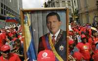 Miles de trabajadores venezolanos se manifiestan en el centro de Caracas en el día del trabajador