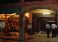 El hotel donde fueron baleados los integrantes de la Unión Ganadera Regional del Estado de Guerrero