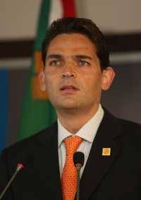 El secretario de Gobernación, Juan Camilo Mouriño. Imagen de archivo